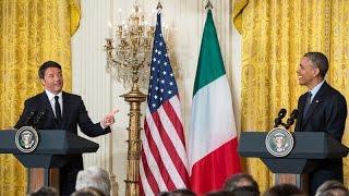 The President and Prime Minister of Italy Hold a Joint Press Conference