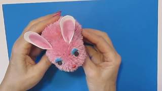 СУВЕНИР ИЗ ПОМПОНОВ-БУБОНОВ СВОИМИ РУКАМИ/Поделки из ниток-пряжи DIY.