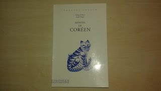 TEST#3 : Livre "Manuel de coréen" (méthode pour apprendre le coréen)