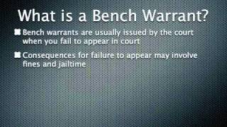 Arrest and Bench Warrants in Louisiana | Louisiana Criminal Lawyer