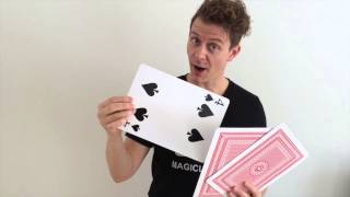Giant Three Card Monte - Tobbe Trollkarl Magicland.se