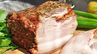 Домашние видео-рецепты - грудинка в луковой шелухе в мультиварке