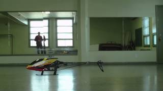 600 Hobby King's T-Rex clone, 880 kv, 3000mah x2 parallel, 6s,