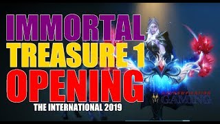 IMMORTAL TREASURE 1 OPENING - THE INTERNATIONAL 2019 - BATTLE PASS - REAPER'S WREATH (DOTA2)