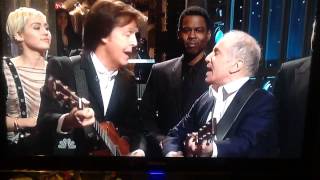 Paul McCartney and Paul Simon sing on SNL's 40th anniversary