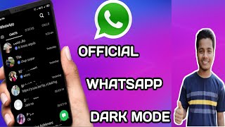 how to enable dark mode on official whatsapp