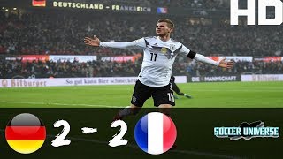 Germany vs France 2-2 All Goals & Highlights HD Friendly Match 14-11-2017