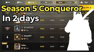Season 5 Conqueror in 2 Days | PUBG Mobile Gameplay by Biu