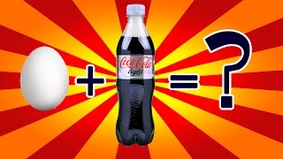 Что будет, если яйцо поместить в Coca-Cola Light
