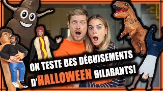 ON TESTE DES DÉGUISEMENTS D'HALLOWEEN HILARANTS! // P.O ET MARINA