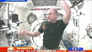 Astronauta de la NASA desafía la gravedad con un yoyo en la Estación Espacial internacional