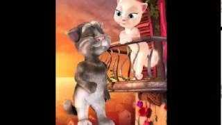 Cartoon talking Tom cat singing a song. Мультик говорящий кот Том поёт песню