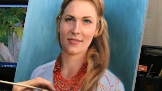 Портрет маслом, Time-lapse video / Oil portrait