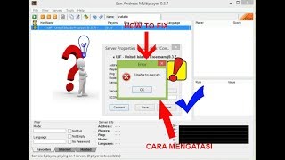 How To Fix | Cara Mengatasi SA-MP ERROR Unable to Execute