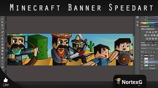 (Channel UPDATE) Minecraft Banner SpeedArt - Drawing for Vintagecraftbros