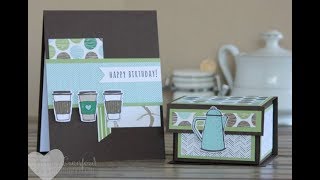 Fold Over Box Tutorial feat. Stampin' UP! Coffee Cafe