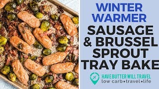 Easy keto Sheet pan dinner - Sausage tray bake