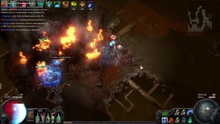 Path of Exile. Фарм Т13-16. МФ Фламе голем билд. Legacy. 31.07.17