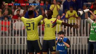 Fifa 18 - Colombia vs Portugal - Jefferson Lerma Goal 45th Minute