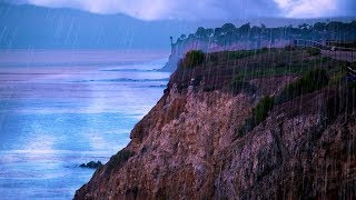 Thunderstorm & Ocean Sounds | Rain White Noise for Sleep or Studying | 10 Hours