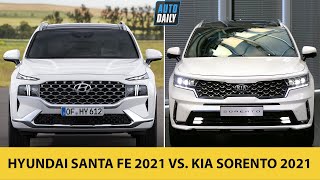 Hyundai Santa Fe 2021 ĐỐI ĐẦU Kia Sorento 2021: SUV Hàn đại chiến
