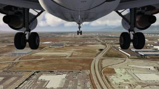 Airbus A320 approaching Salt Lake City [Gear CAM] ++ Aerofly FS 2 ++