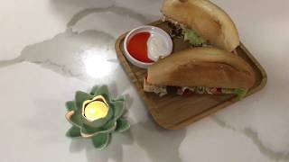 Sub sandwich (tuna fish and chicken salad)