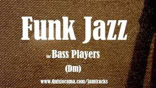 Jazz Funk Bass Backing Track (Dm)