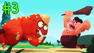 ДИНОЗАВРЫ ПРОТИВ ЛЮДЕЙ [3] Игровой мультик про динозавров для детей Игровое видео по игре Dino Bash