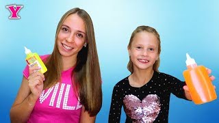 Юля VS Лена Слайм Челлендж Чао Юля