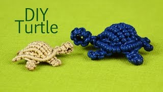 How to: Macramé Turtle, Tortoise, Tortue, Tortuga, Tartaruga