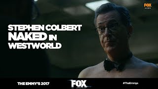 The Emmy's 2017 | Stephen Colbert goes Westworld (NAKED) | FOX