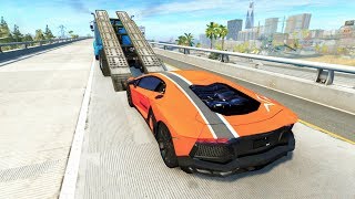 High Speed Jumps - Destroying the Cars #2 (BeamNG Drive Crashes)