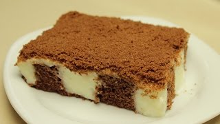 Vanilyalı Puding Dolgulu Kek Tarifi - Pudingli Yaş Pasta Yapımı