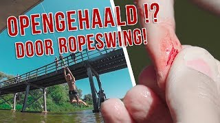 ROPE SWING MAKEN aan een BRUG!