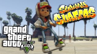 GTA 5 Mods - JAKE FROM SUBWAY SURFERS MOD - PART 2 (GTA 5 Mods Gameplay)