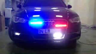 audi panjur içi çakar uygulaması,panjur içi ikaz sistemi,çakar lamba,led