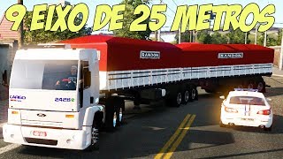 Euro truck SImulator 2 - FORD CARGO NO PUXO BITREM DE 25 METROS 40 TONELADAS + TURBO