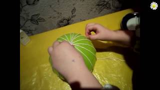 Как сделать абажур из ниток своими руками / How to make a lampshade from the thread with your hands