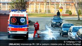 [RELACJA] Interwencja PR i SM w jednym z bloków przy ul. Ducha Świętego