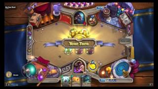 Big Bad Wolf Red Riding Hood Fight in The Opera Wing of Hearthstone One Night in Karazhan Expansion