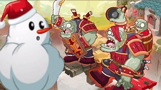 Plants Vs Zombies 2: Kung Fu Boss vs Snowman Plant! PvZ 2