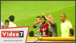 صالح جمعة يرفض محاولة ابراهيم حسن للصلح مع جماهير المصري عقب انتهاء المباراة