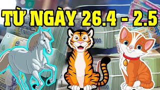 SỐ TRỜI ĐÃ ĐỊNH 7 NGÀY TỚI 3 Con Giáp May Mắn TRÚNG SỐ GIÀU TO, Thần Tài Gõ Cửa Tiền Bạc Đầy Túi