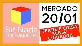 Mercado de Cripto! 20/01 Trade x Alavancagem x Controle de Risco / Bitcoin 8.600 USD
