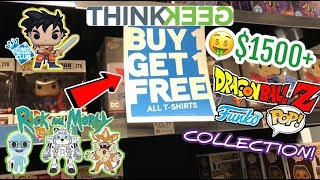 ThinkGeek DBZ & Rick and Morty Funko Pop Hunt! $1500+ DBZ Funko Pop Collection!