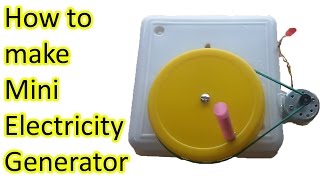 How to make electricity generator, stem fair projects, easy science fair projects