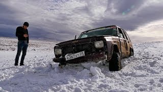 Девятка на цепях круче Паджеро на 35-х катках!!!