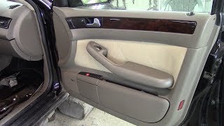 Как снять обшивку двери на Audi A6 allroad quattro 2002г