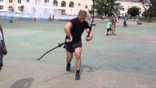 Фланкировка нагайкой. Русская пробежка-Владивосток. 10 августа 2014 г.